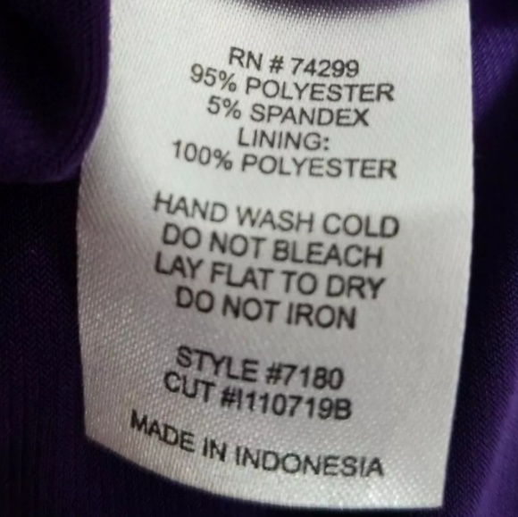 Enfocus Studio purple Illusion Dress Career Size 8 - Picture 3 of 4